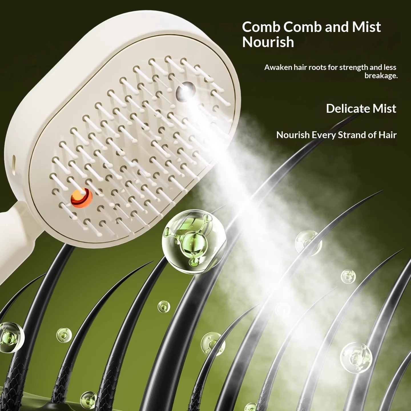 Electric Spray Massage Comb with Essential Oil Atomization