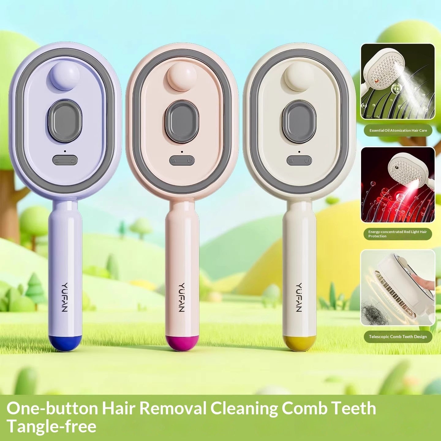 Electric Spray Massage Comb with Essential Oil Atomization